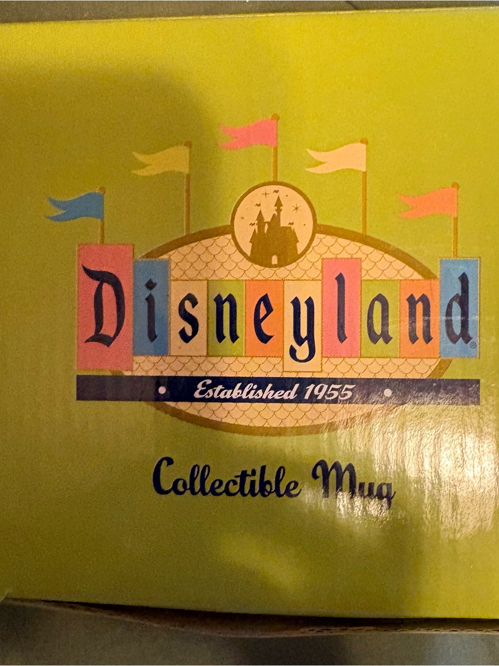 Disney One Piece Yellow and Green mug